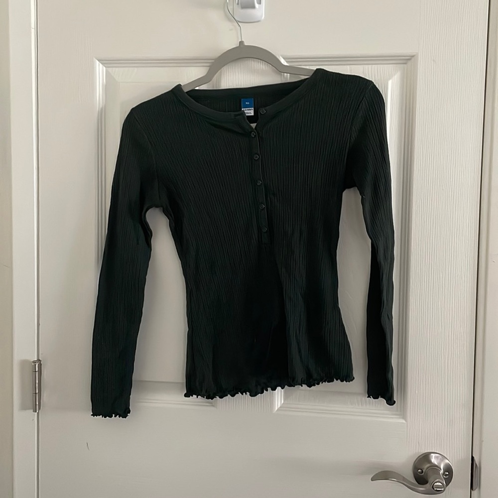 Dark Green Henley Shirt